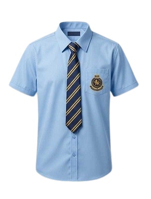 School shirt with tie