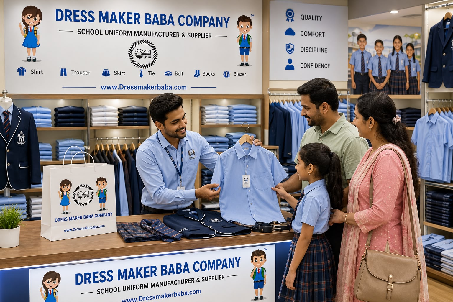 Uniform display stall at an event