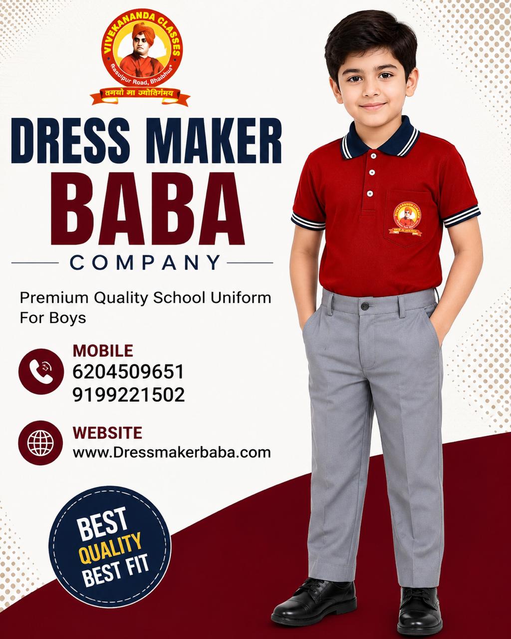 Checked shirt uniform